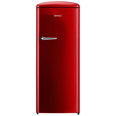 Gorenje ORB153 Freestanding Fridge, A+++ Energy Rating, Right-Hand Hinge, 60cm Wide Fiery Red